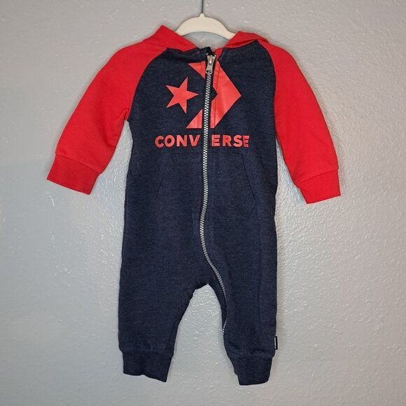 Converse Baby All Star Coverall Body Suit Size 6 Month - Picture 1 of 3